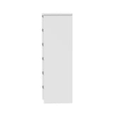 Santori Blanco Modern Chest Of Drawers Storage Cabinet | Elegant White Wooden Tallboys in 3 or 6 Drawer Option