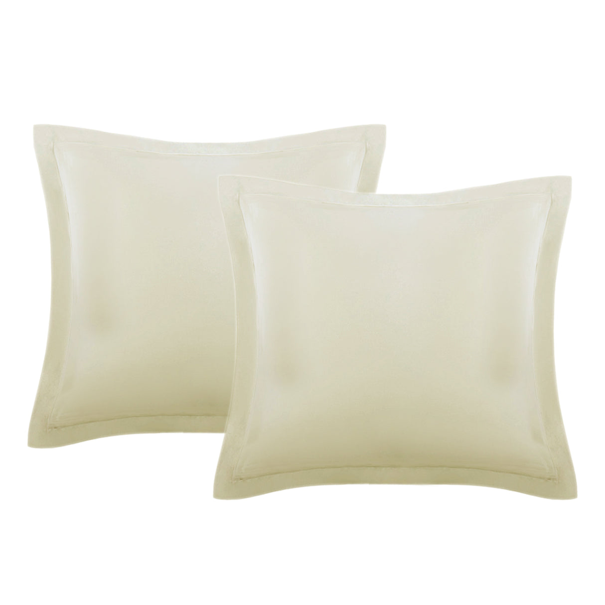 Set of Two Easy Care Cotton Blend Percale European Pillowcases | Two Cotton Blend Pillowcases