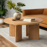 Centrum Alto Designer Wooden Coffee Table | Minimalist Low Profile Coffee Table