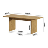 Tuscano 180cm Modern Timber Dining Table | Premium Quality Contemporary Dining Table