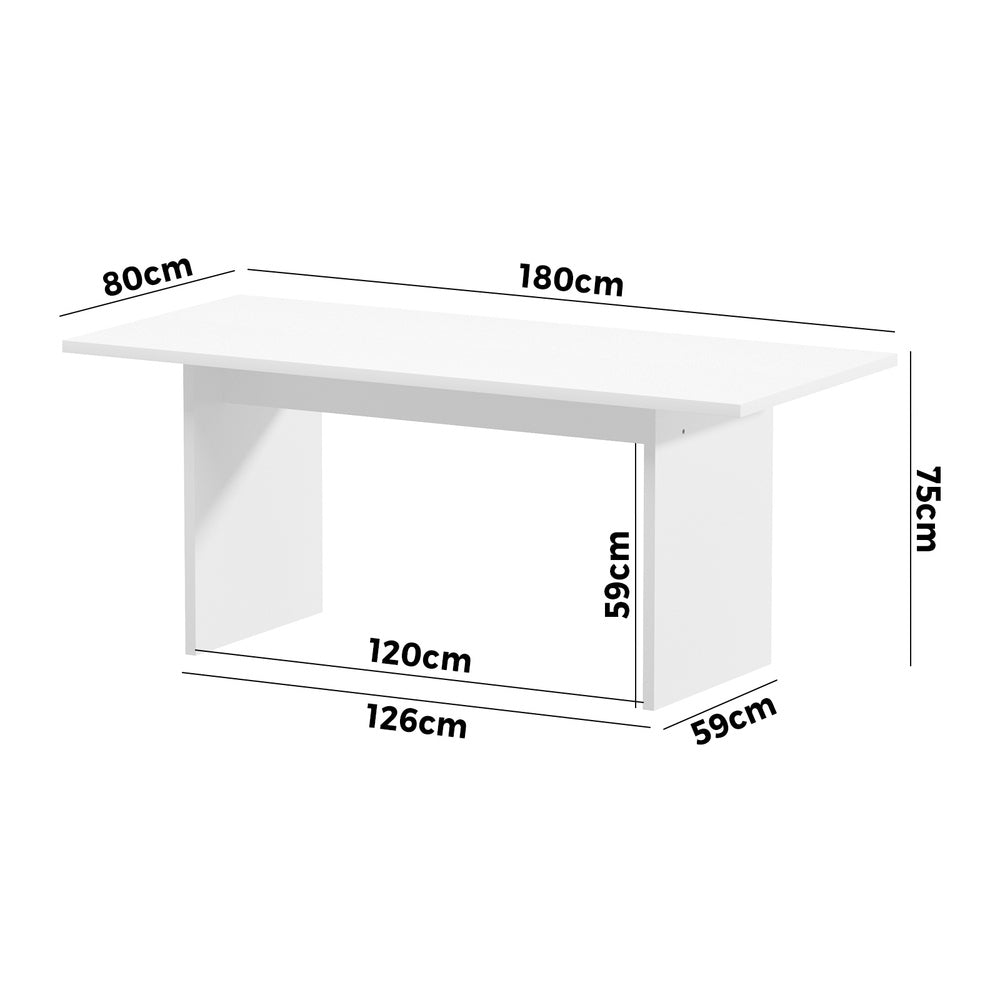 Tuscano 180cm Modern Timber Dining Table | Premium Quality Contemporary Dining Table