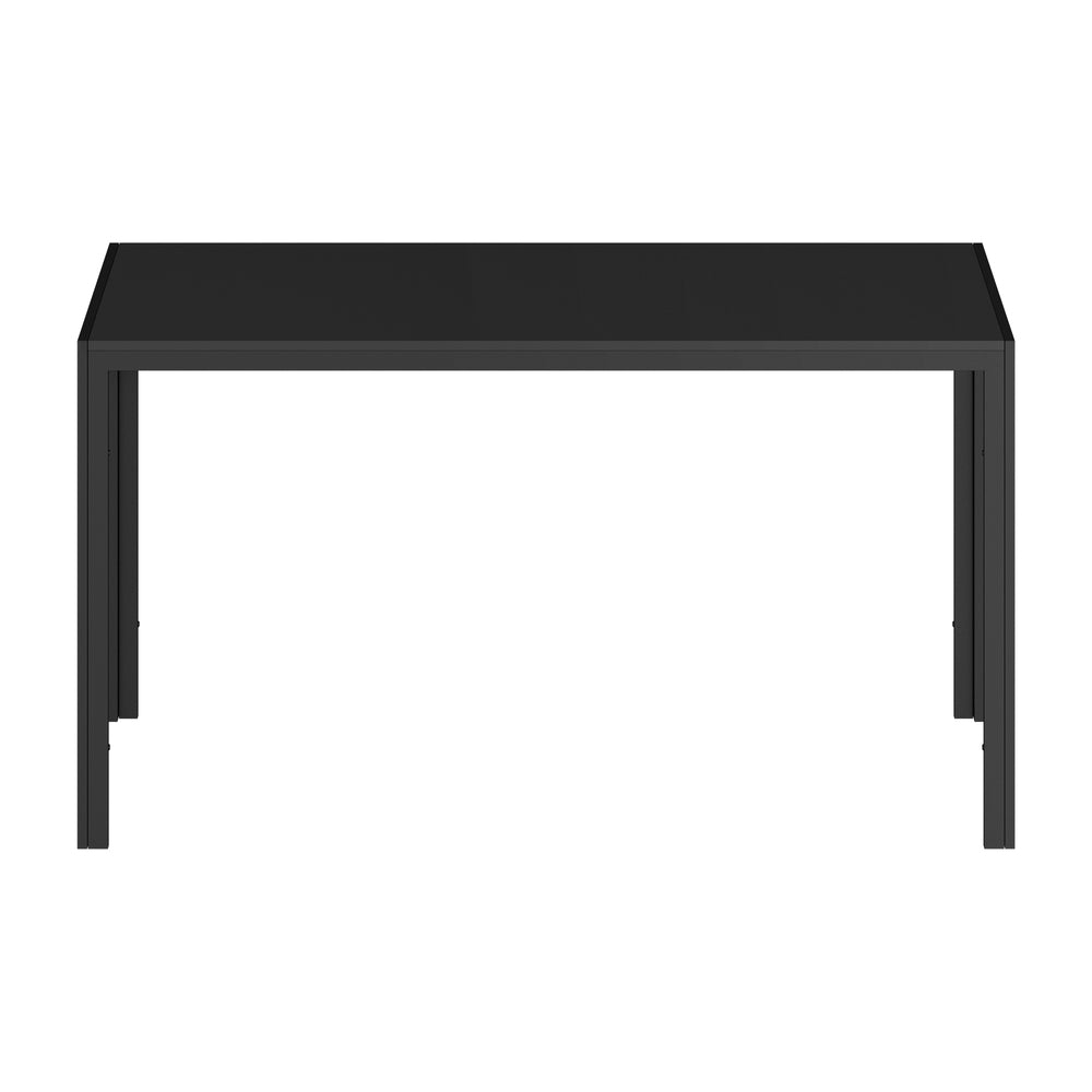 Toscana 120 or 140cm Modern Wooden Metal Dining Table | Contemporary Black Dining Table