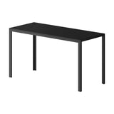 Toscana 120 or 140cm Modern Wooden Metal Dining Table | Contemporary Black Dining Table