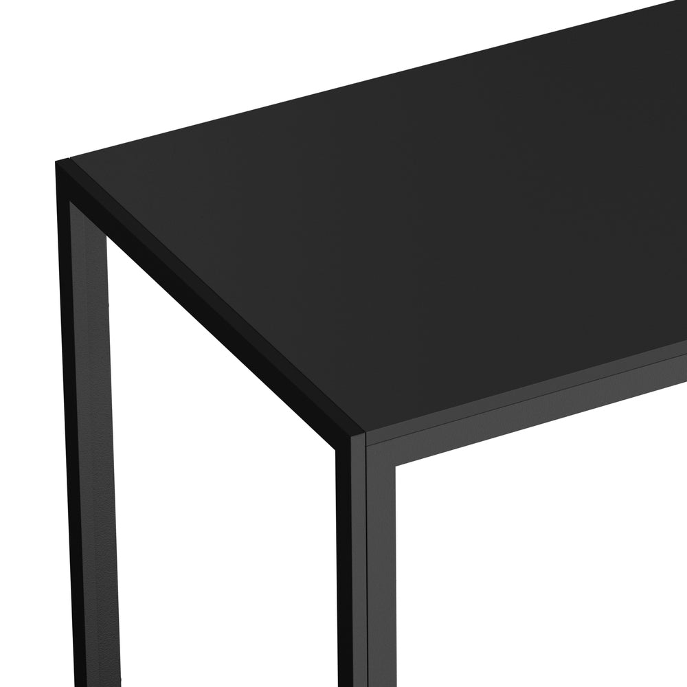 Toscana 120 or 140cm Modern Wooden Metal Dining Table | Contemporary Black Dining Table