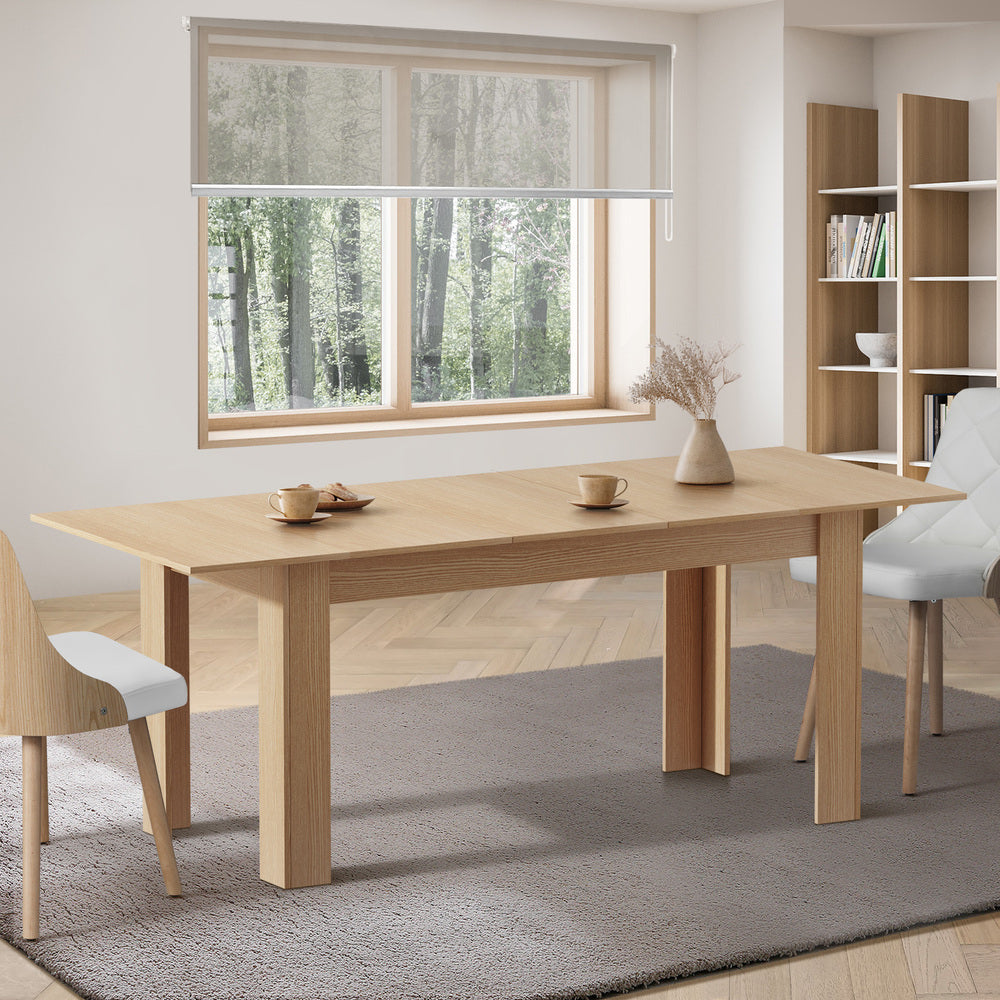 Bianco Nuovo Extendable 160-200cm Dining Table | Wooden Finish Modern Kitchen Table in 3 Colours