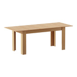 Bianco Nuovo Extendable 160-200cm Dining Table | Wooden Finish Modern Kitchen Table