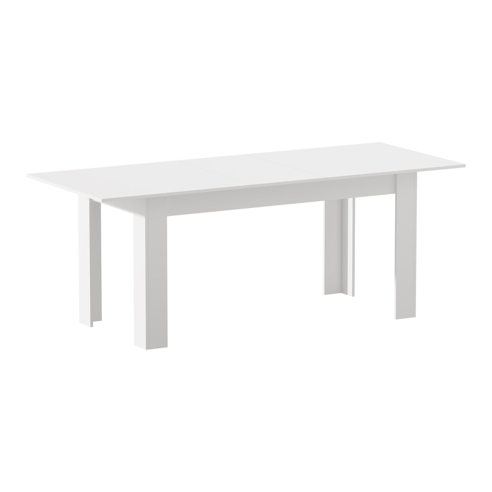 Bianco Nuovo Extendable 160-200cm Dining Table | Wooden Finish Modern Kitchen Table