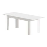 Bianco Nuovo Extendable 160-200cm Dining Table | Wooden Finish Modern Kitchen Table