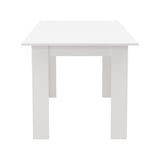 Bianco Nuovo Extendable 160-200cm Dining Table | Wooden Finish Modern Kitchen Table