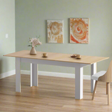 Bianco Nuovo Extendable 160-200cm Dining Table | Wooden Finish Modern Kitchen Table