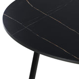 Amalfi Dios Marble Style Round Dining Table | Premium Modern 110cm Dining Table Marble Style Top