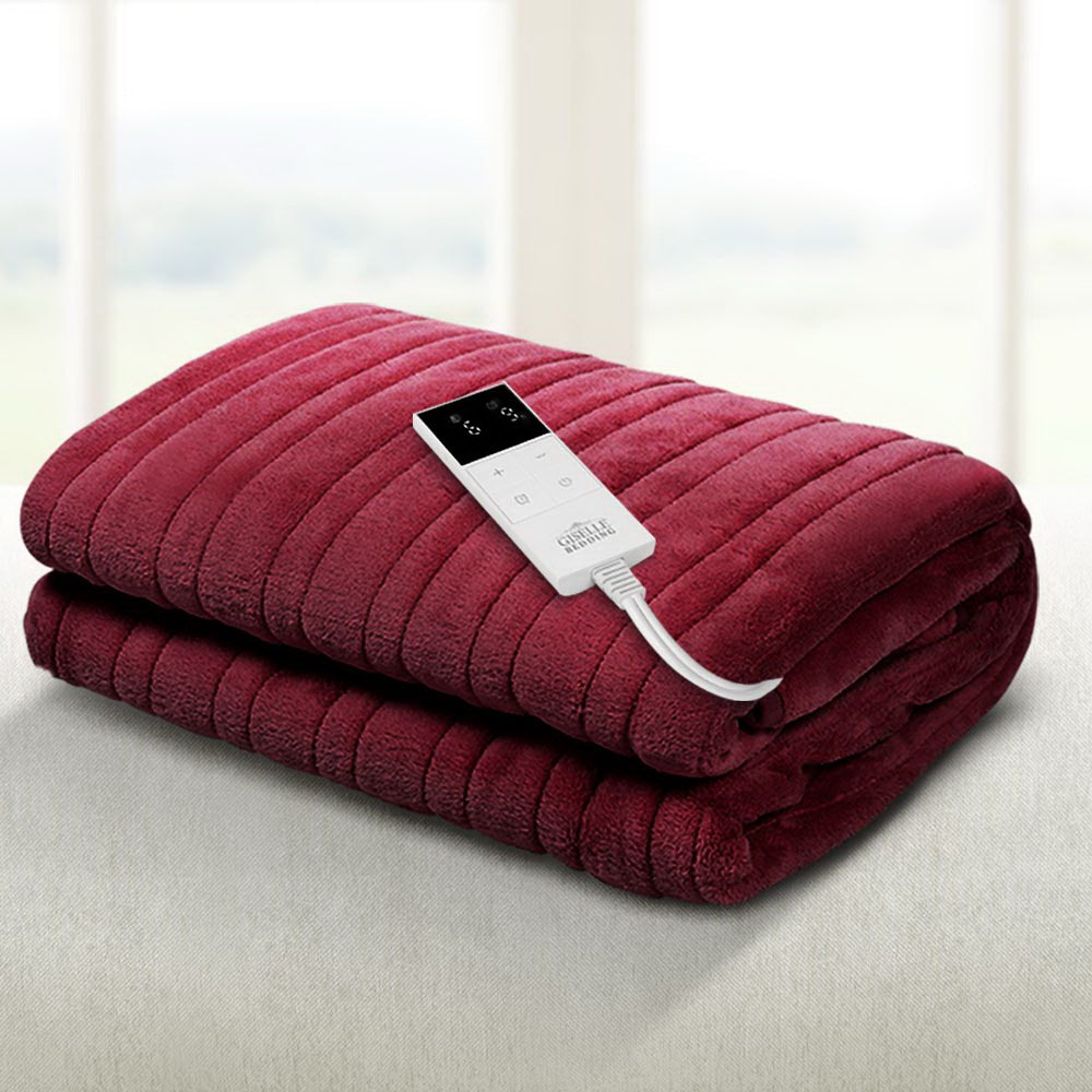 Luxore Super Warm Electric Heated Blanket | 10 Heat Setting Coral Fleece Cozy Electric Throw Blanket