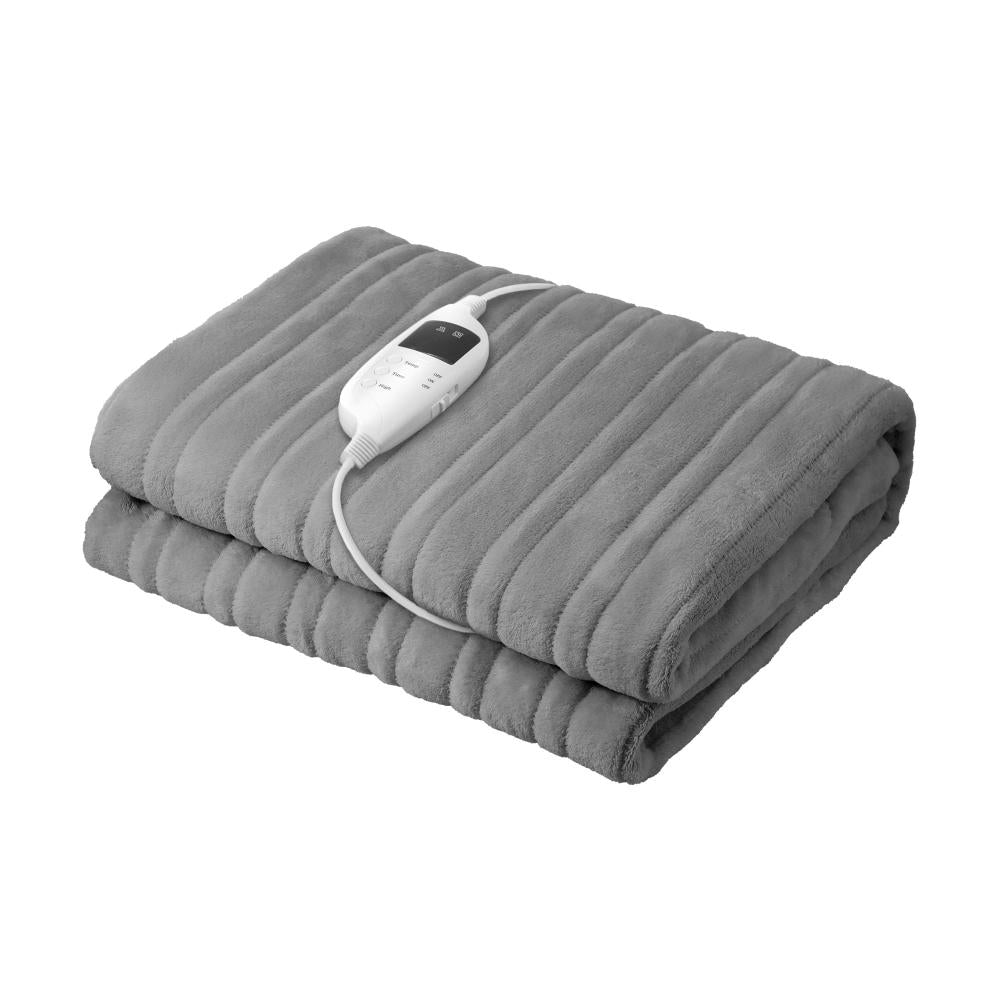 Nuvola Super Warm Electric Heated Blanket with Auto Off | 9 Heat Setting Coral Fleece Cosy Electric Throw Blanket