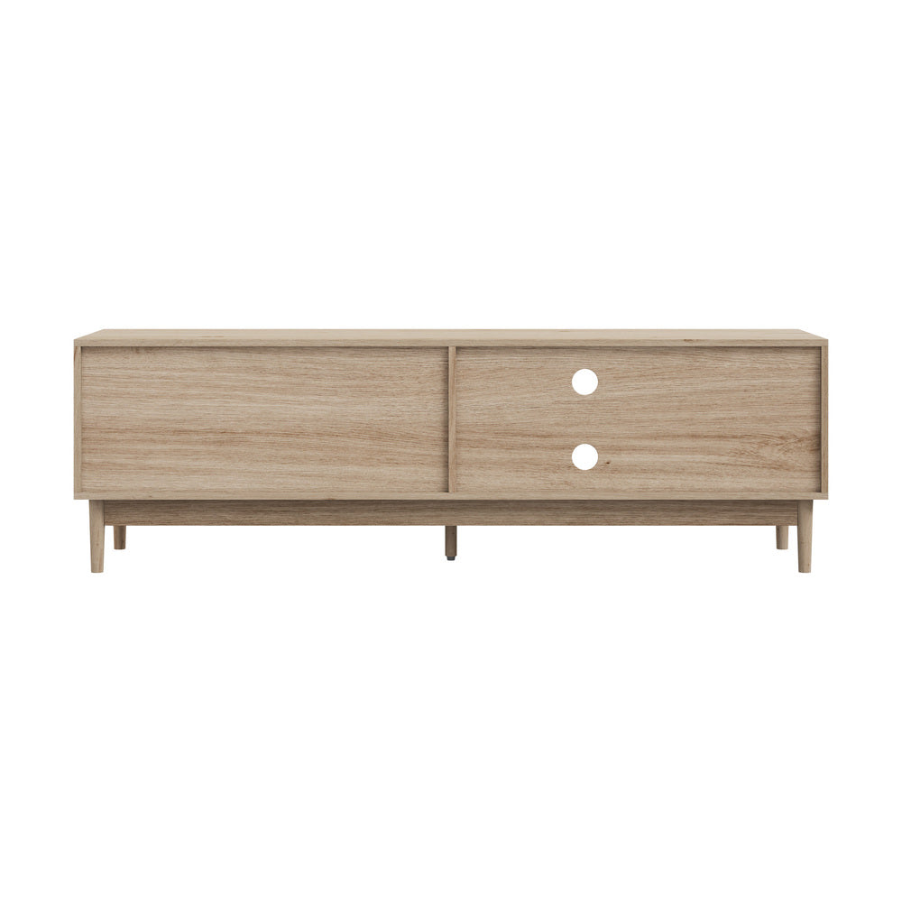 Aspire 160cm Natural Wooden TV Cabinet Entertainment Unit | Modern TV Unit with Storage