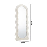 Piazzi Boucle XL Floor or Free Standing Designer Mirror | Abstract 166 x 60cm Feature Décor Mirror | 4 Designs