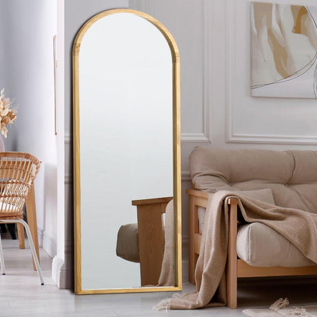 Perose Arched Wall or Floor Designer Mirror | Modern Feature Wall or Floor Mounted Décor Mirror | 3 Sizes