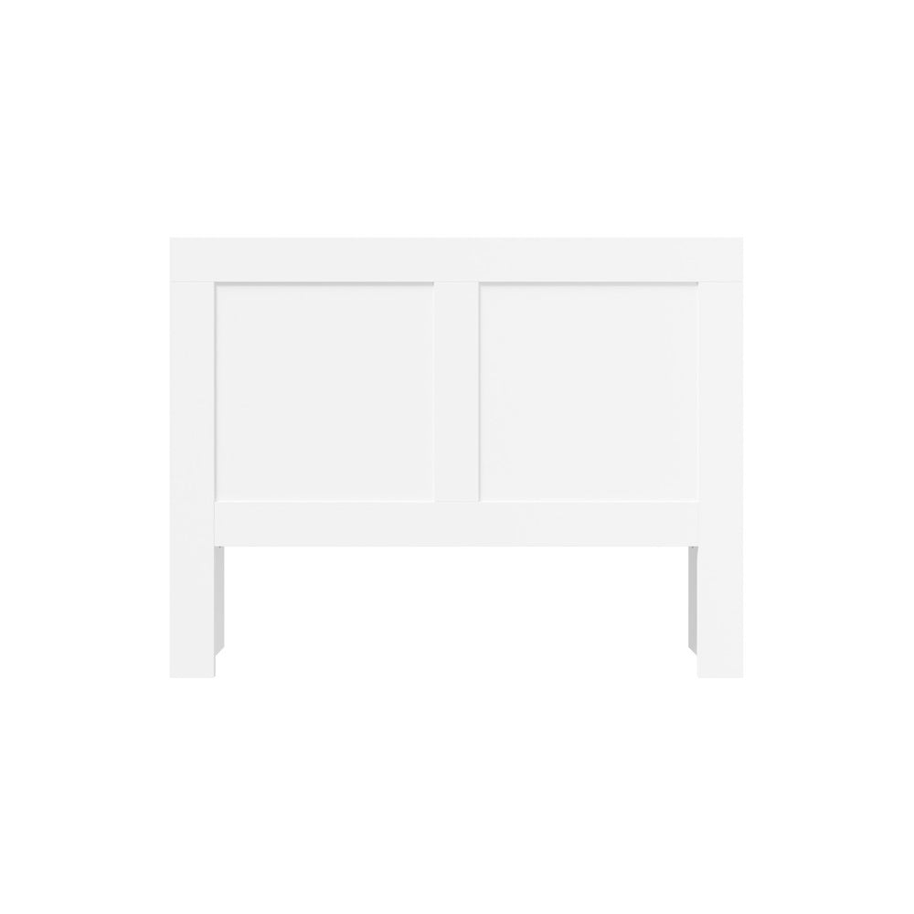 Amari Blacno Wooden Multi Storage Bed Head | White Modern Storage Shelves Feature Headboard in 3 Sizes