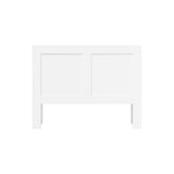 Amari Blacno Wooden Multi Storage Bed Head | White Modern Storage Shelves Feature Headboard in 3 Sizes