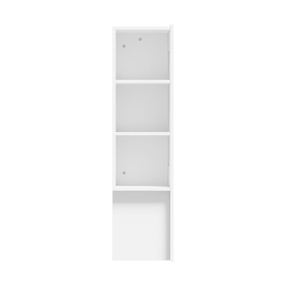 Amari Blacno Wooden Multi Storage Bed Head | White Modern Storage Shelves Feature Headboard in 3 Sizes