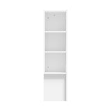 Amari Blacno Wooden Multi Storage Bed Head | White Modern Storage Shelves Feature Headboard in 3 Sizes