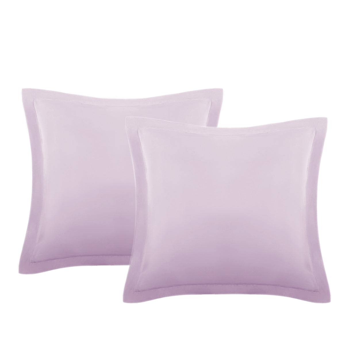 Set of Two Easy Care Cotton Blend Percale European Pillowcases | Two Cotton Blend Pillowcases