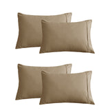 Set of Four Easy Care Cotton Blend Percale Standard Pillowcases | Four Cotton Blend Pillowcases by Kingdom Classic