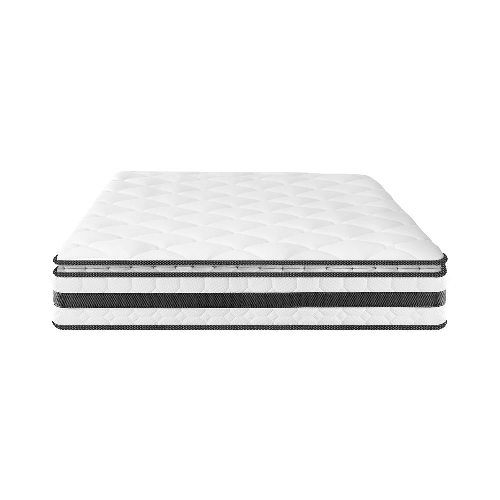 Milano Luxe 4D Air Mesh Super Infused Cool Gel Plush 21cm Mattress | Full Body Support Medium Firm Hypo Allergenic Bed Matrress | 5 Sizes