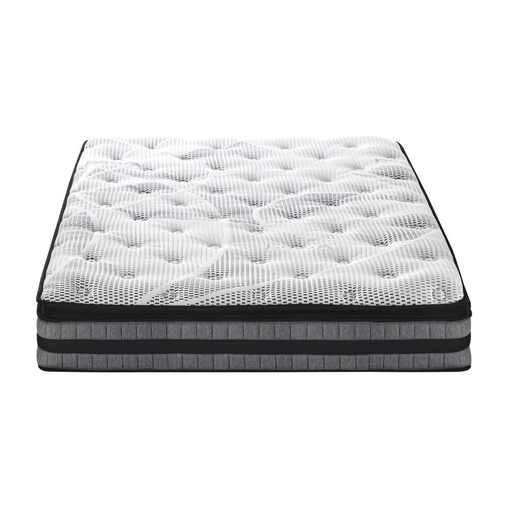 Multi Zone Super Cool Gel and Bonnell Spring Premium Mattress | Shock Absorbing Support Medium Firm Matrress