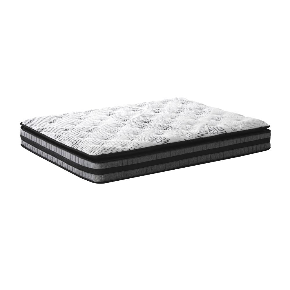 Multi Zone Super Cool Gel and Bonnell Spring Premium Mattress | Shock Absorbing Support Medium Firm Matrress