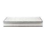 Teddy Boucle 6 Turn Coil Spring Plush Pillowtop 22cm Mattress | Full Body Support Ventialted Medium Hypo Allergenic Mattress | 5 Sizes