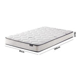 Teddy Boucle 6 Turn Coil Spring Medium Firm 16cm Mattress | Full Body Support Ventialted  Hypo Allergenic Mattress | 5 Sizes