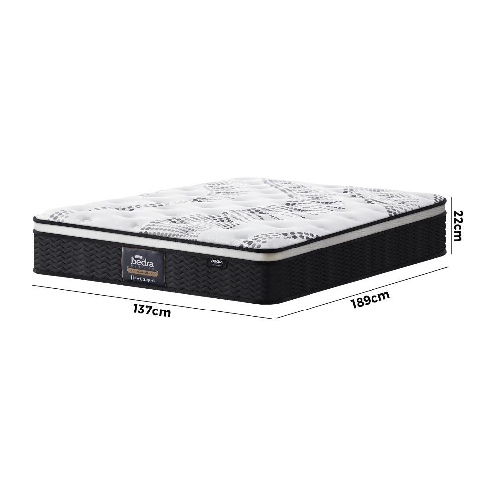 Nuvola Luxe Gel Infused Dreameasy Cooling 22cm Mattress | Full Body Support Medium Firm Hypo Allergenic Bed Matrress