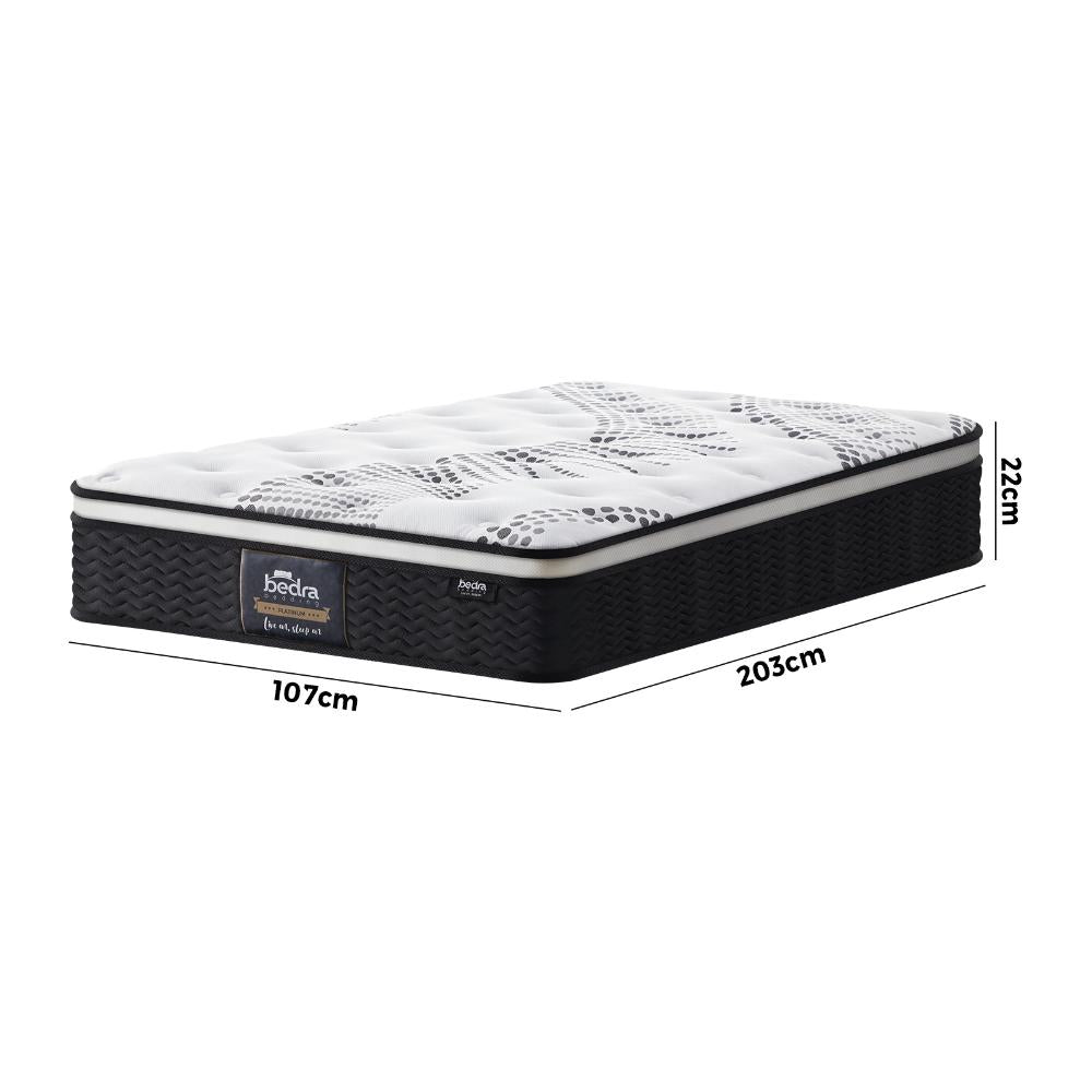 Nuvola Luxe Gel Infused Dreameasy Cooling 22cm Mattress | Full Body Support Medium Firm Hypo Allergenic Bed Matrress | 5 Sizes