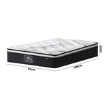 Nuvola Luxe Gel Infused Dreameasy Cooling 22cm Mattress | Full Body Support Medium Firm Hypo Allergenic Bed Matrress