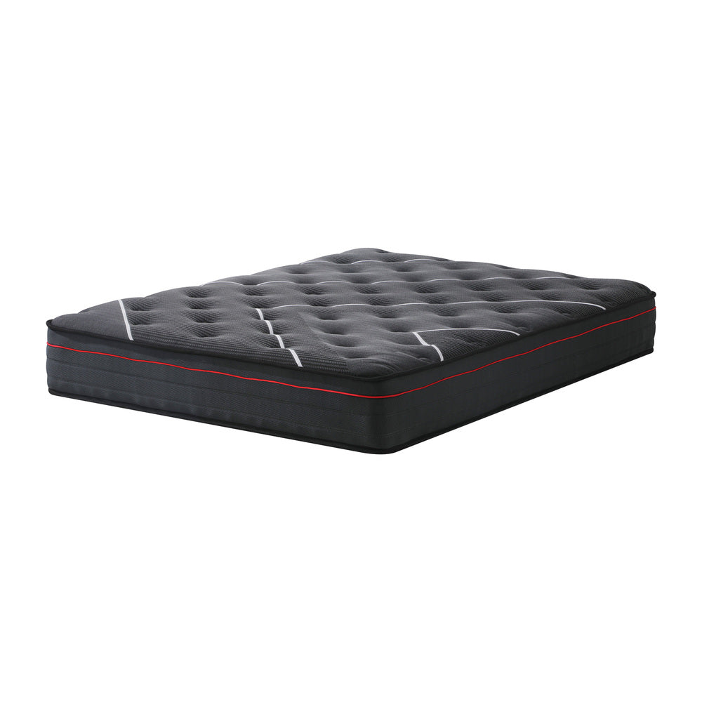 Santo Milo 7 Layer Dreameasy Memory Gel 22cm Mattress | Full Body Support Medium Firm Hypo Allergenic Bed Matrress Black| 5 Sizes