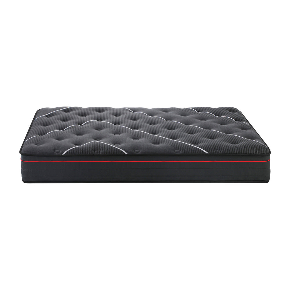 Santo Milo 7 Layer Dreameasy Memory Gel 22cm Mattress | Full Body Support Medium Firm Hypo Allergenic Bed Matrress Black| 5 Sizes