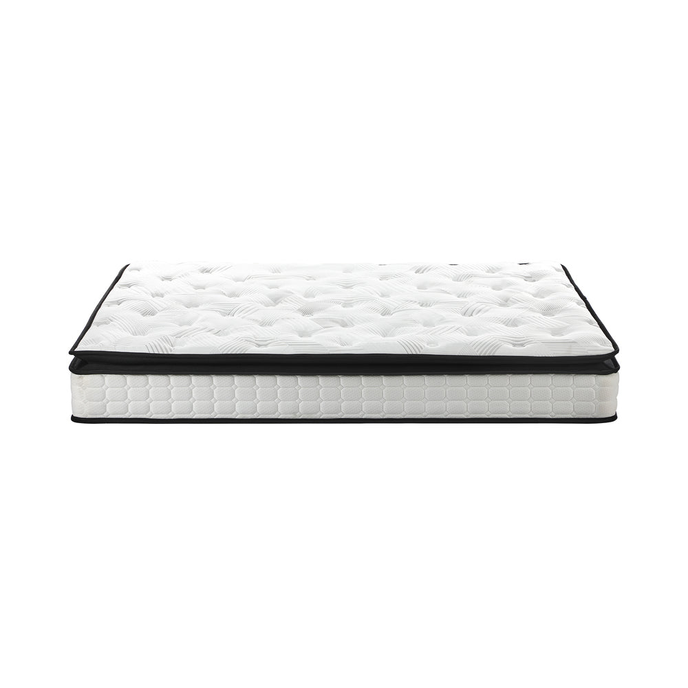 Nuvello Cool Gel 6 Turn Dreameasy 22cm Mattress and Bonus Pillow | Full Body Support Medium Firm Hypo Allergenic Bed Matrress | 5 Sizes