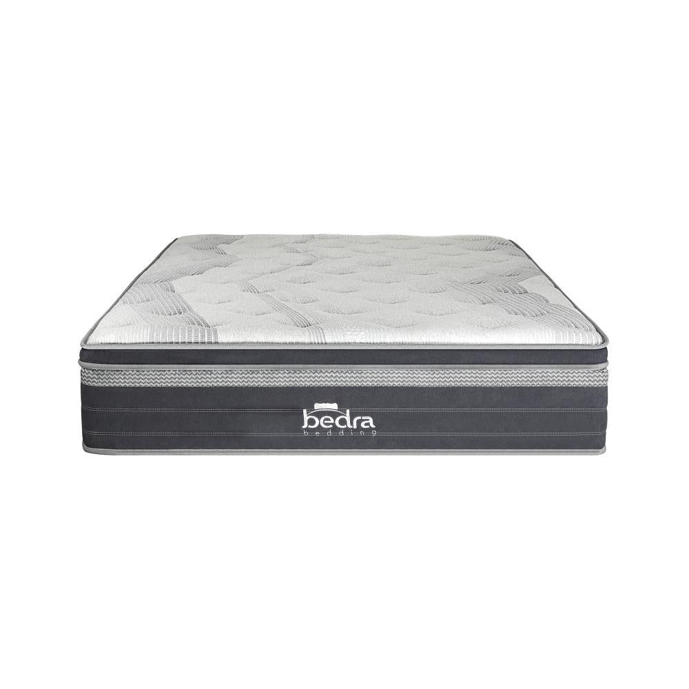 Marino Plush 100% Natural Latex 9 Zone Silver Ion 36cm Mattress | 360 Degree Ventilation Cooling Medium Firm Hypo Allergenic Bed Matrress | 2 Sizes