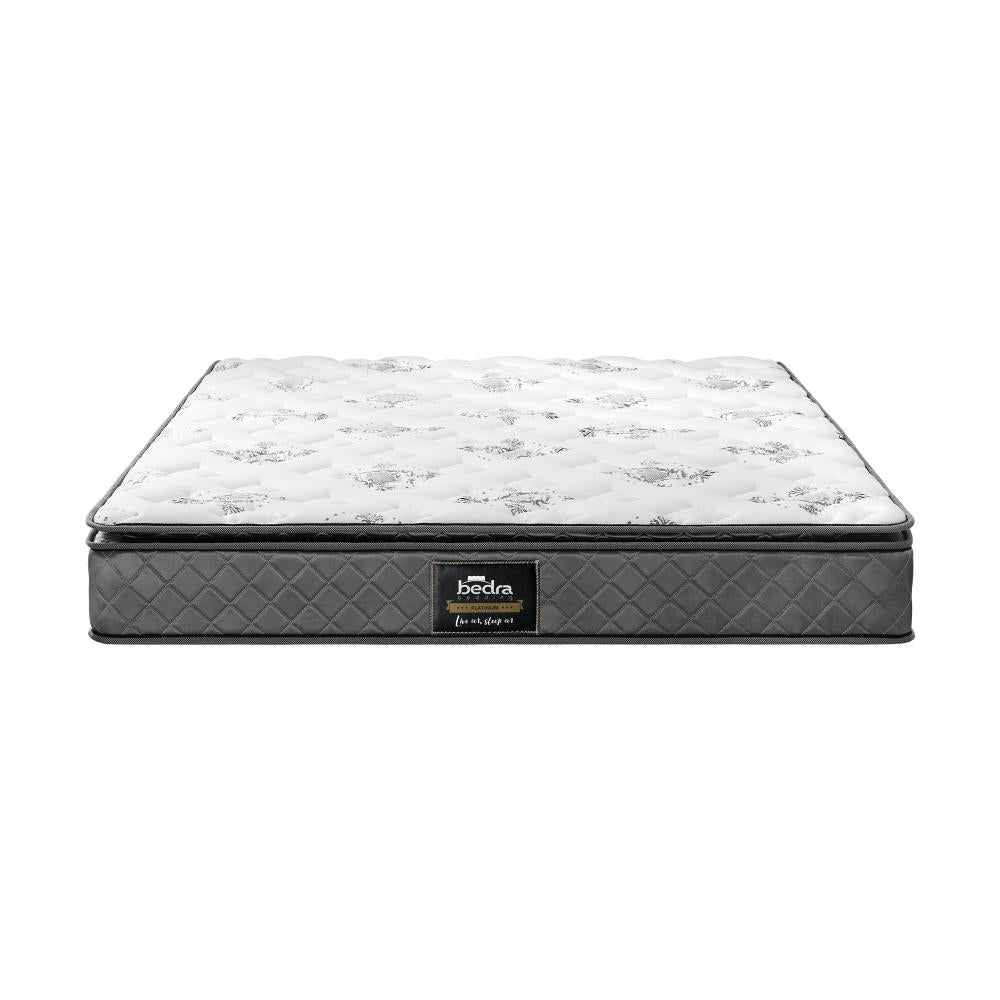 Pulsar 6 Turn Coil Bonnell Spring  Plush Pillowtop 21cm Mattress | Full Body Support Ventialted Medium Firm Hypo Allergenic Matrress | 4 Sizes