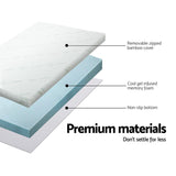 Luxore Cool Gel Bamboo Memory Foam Mattress Topper  | Cooling High Dense or 7 Zone Contour Options