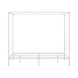 Casablanca Blanco Premium Canopy Style Metal Bed Frame | High Quality Sturdy Canopy Bed in White | 3 Sizes