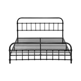 Alcantra Modern Full Metal Extra Strong Bed Frame | Sturdy Metal Designer Bed in Black | 3 Sizes