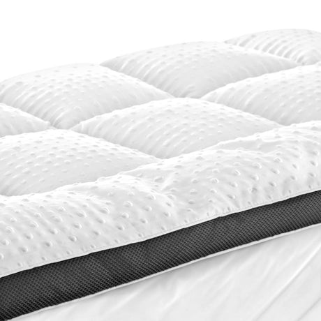 Nuvola Luxe Cloud Sleep 1000GSM Airmax Fully Skirted Mattress Topper | Breathable Cooling Micro Memory Topper | 5 Sizes