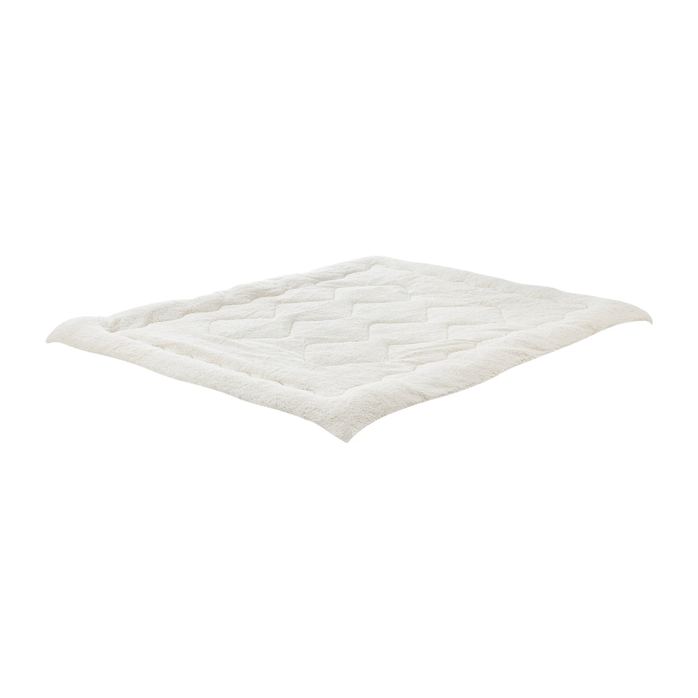 Luxore Ultra Plush Reversible Sherpa Fleece Underlay | Two Sided Super Warm Sherpa Mattress Topper