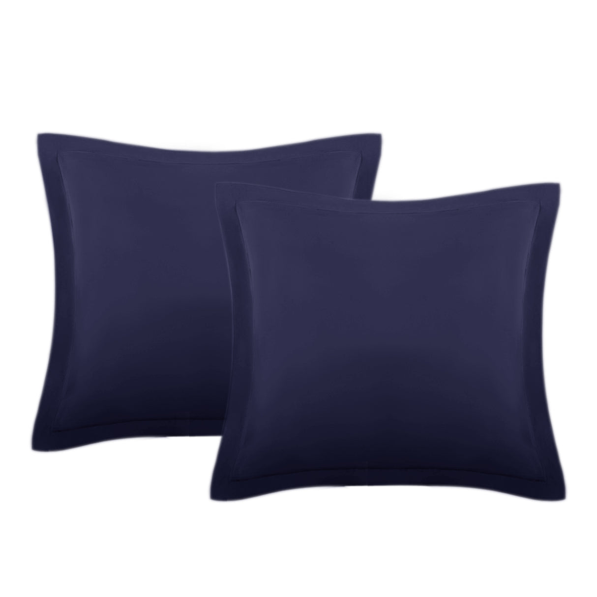 Set of Two Easy Care Cotton Blend Percale European Pillowcases | Two Cotton Blend Pillowcases