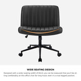 Parisi Retro Mid Back Wide Seat Office Chair |  Adjustable Ultra Comfort Computer Chair | 6 Options