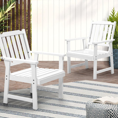 Tatiana Luxe Quality Outdoor Wooden Deck Chairs | Patio Garden High Back Armchairs in 2 Finishes