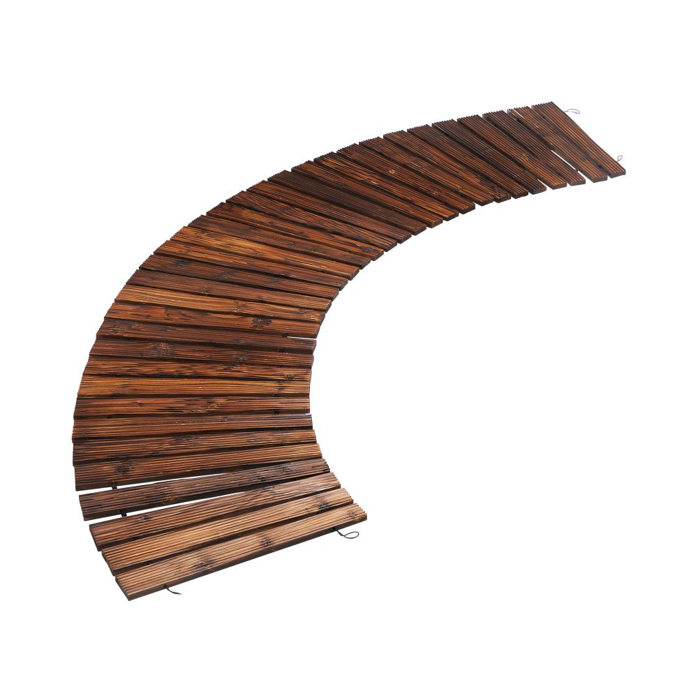 2.4m Wooden Garden Pathway Slats | Portable High Quality Weatherproof Garden Pathway | 2 Finishes