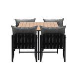 Premium 3 or 5pc Nuvo Table and Chair Outdoor Set | Soft Cushioned Chairs and Table Patio Furniture Set in Four Models