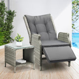 Positano Lux Rattan Wicker Outdoor Lounger Set | High Quality Weather Resistant Garden Patio Furniture Set | Adjustable Cushioned Lounger Sets | 2 Finishes